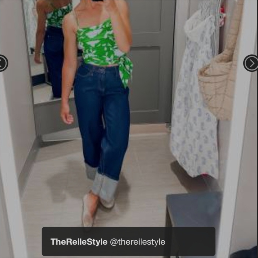 Kate Spade x Target High Rise Straight Leg Wide Cuff Jeans new 🆕 - Picture 7 of 8